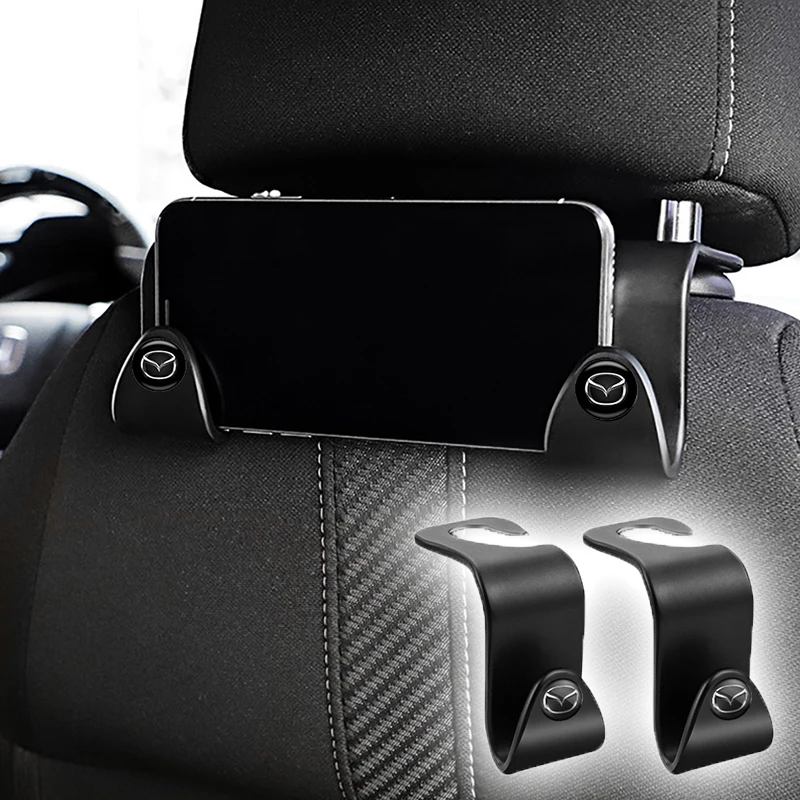 

Car Seat Back Logo Hook Auto Portable Multi-function Holder Emblem Hanger For Mazda 2 3 5 6 2017 CX-4 CX-5 CX-7 CX-9 CX-3
