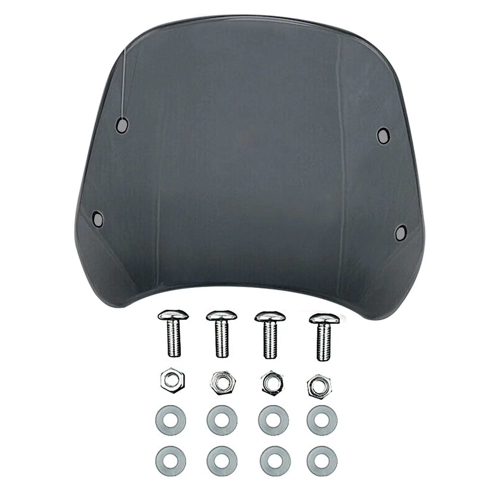 

Windproof Decortative Extension ABS Front Windshield Retro Motorcycle Windscreen Replacement Part Universal 5 To 7inch Headlight