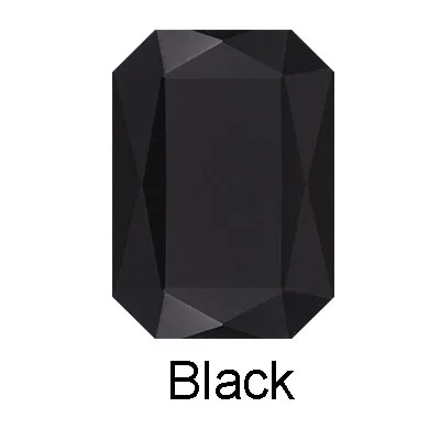 Black Stone clip 1 шт. модные красные заколки для волос розовое золото, розовый квадратный кристалл заколки для волос черный горный хрусталь заколка для волос для женщин Девушка аксессуары для волос - Окраска металла: Black Stone clip