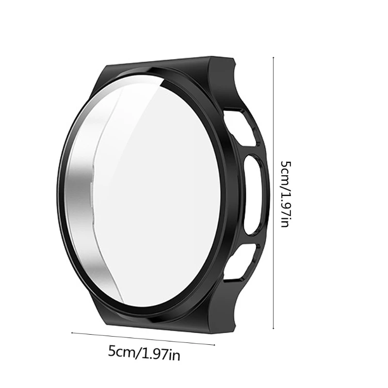 

Protective Watch Cover Case For Huawei GT2 Pro ECG PC Bumper With Tempered Glass Screen Protector Film Accessories H3CA