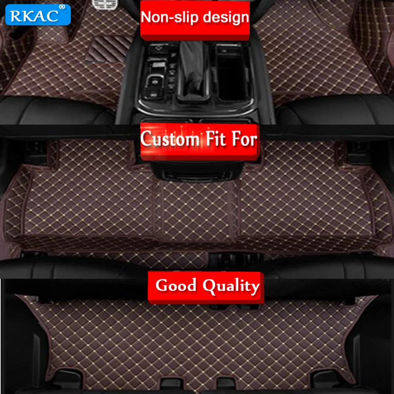 RKAC 6 цветов автомобильные кожаные Коврики для Toyota Alphard/Vellfire H30W 7 мест 2015 2019