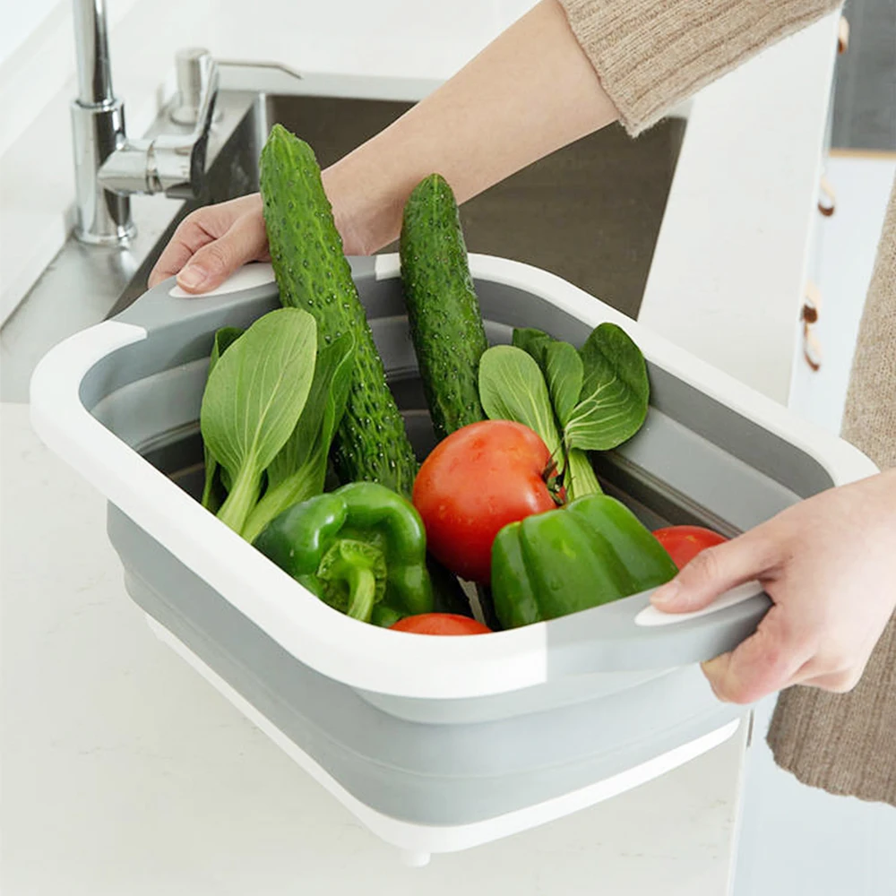 

Высококачественная многофункциональная Складная кухонная сливная корзина, Разделочные Блоки, корзина для мытья, кухонный Органайзер