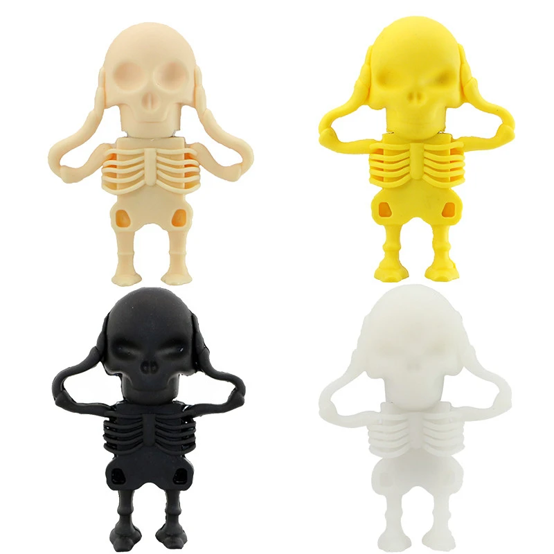 Skull/demon/ghost/Grim Reaper Flash Drive 32 Гб 64 ГБ 4 ГБ 16 8 256 ГБ Флешка мини флеш-накопитель USB2.0 реальная емкость cle usb подарок