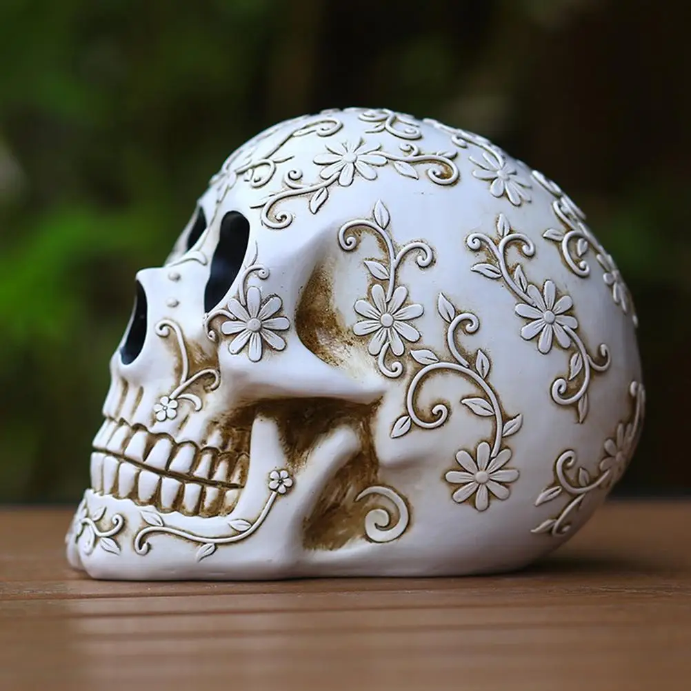 Реквизит для декора на Хэллоуин украшения с головой человека орнамент из смолы