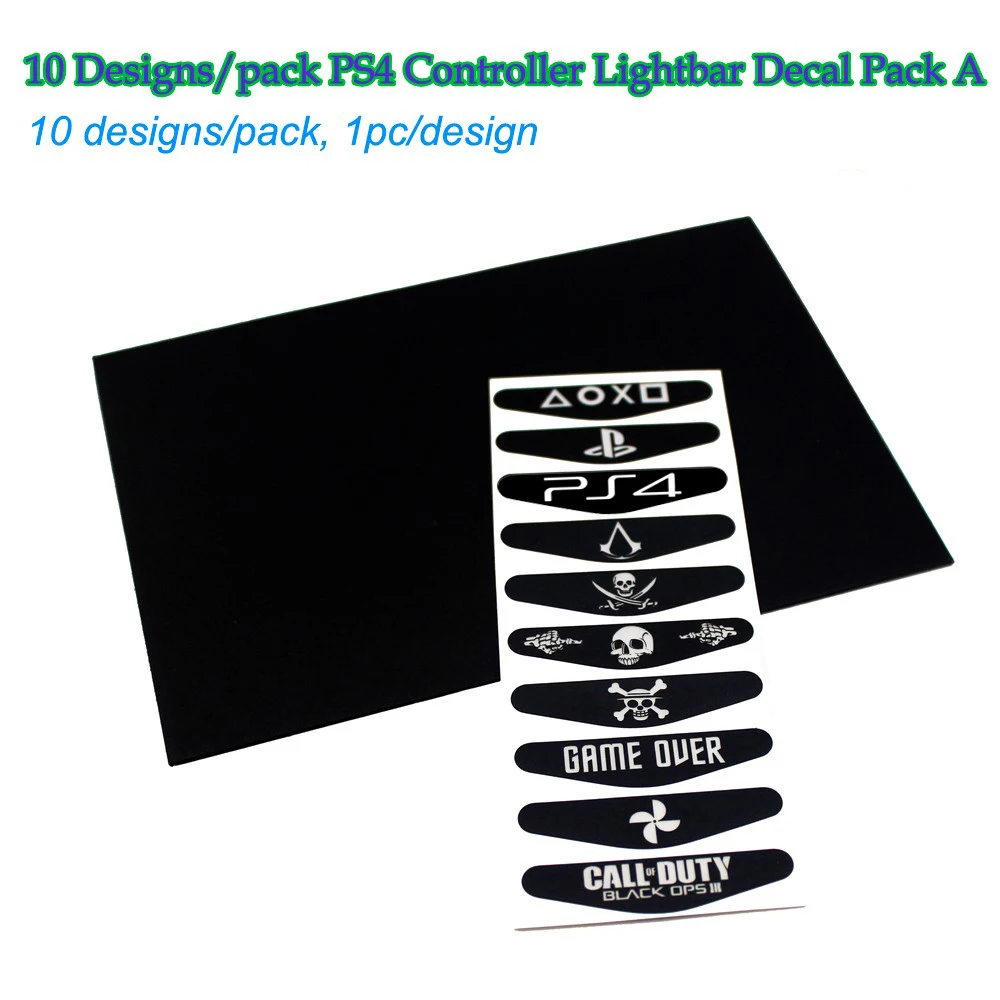 10 sets LED Light Bar Skin Sticker in 1/set For Playstation4 Custom Decal Game for PS4 Dualshock Controller | Электроника