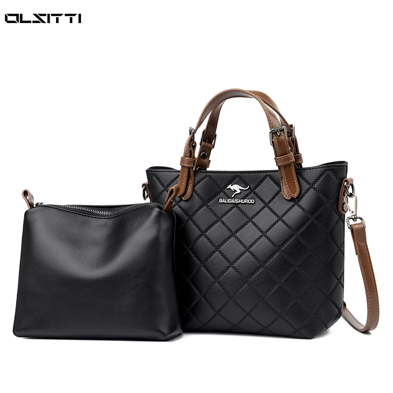 

Роскошные Брендовые женские сумки, дизайнерские сумки на плечо для женщин 2021, кожаные сумки через плечо с трехслойным карманом, сумка-тоут