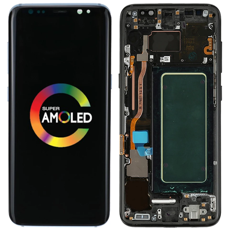 S8 ЖК-дисплей для samsung Galaxy S8 Plus ЖК-дисплей с рамкой AMOLED S8 G950F G950A экран дисплей S8 Plus G955F G955A ЖК