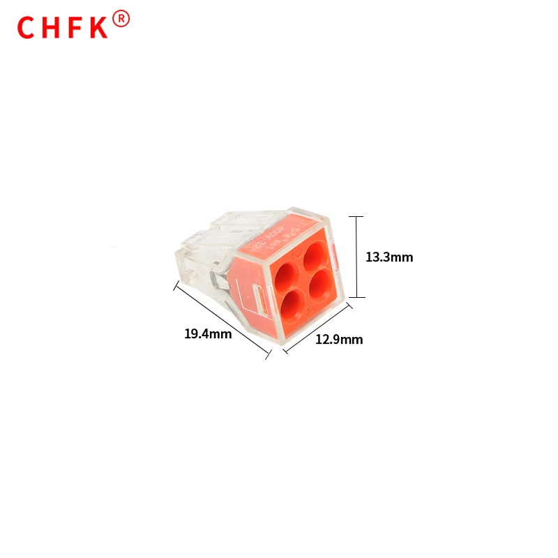 100 шт. коннектор для соединительной коробки с 4-контактным проводником (fanke 773-104)