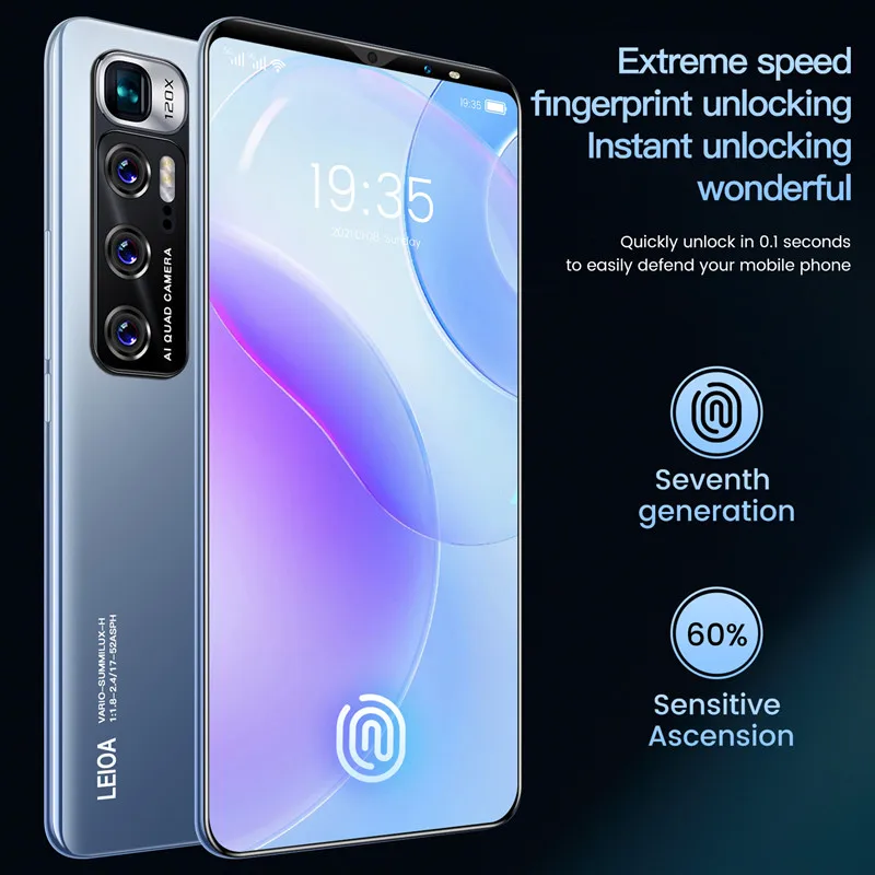 global version smartphones note10 pro 8g 256gb telephone 48mp camera celular daul sim card 4800mah 4g 5g mobile cell smart phone free global shipping