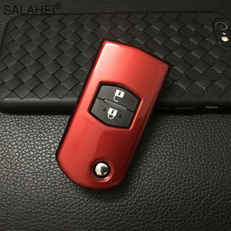 Чехол для ключа от автомобиля АБС-пластик чехол Mazda 2 3 5 6 CX7 CX9 RX8 MX5 MPV Demio с кнопками