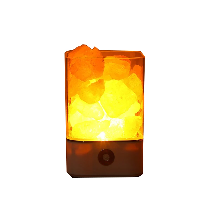 Гималайская Хрустальная соляная лампа подарок для здоровья прикроватная