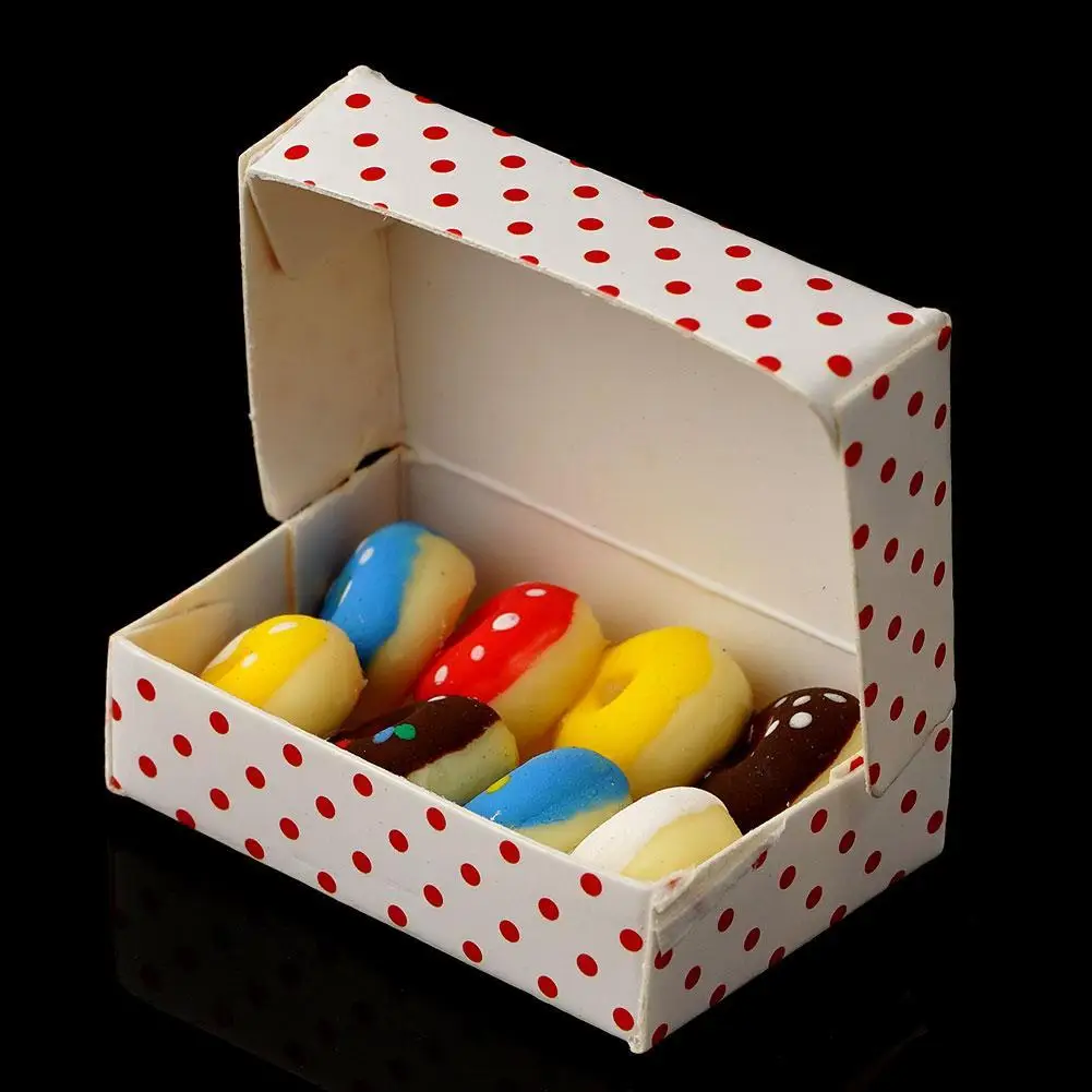 

Donut Mini Box Donut Decoration Accessories Baby Shower Kids Furniture Accessories Birthday Decoration 1:12 Doll Party Kitc Z6A8