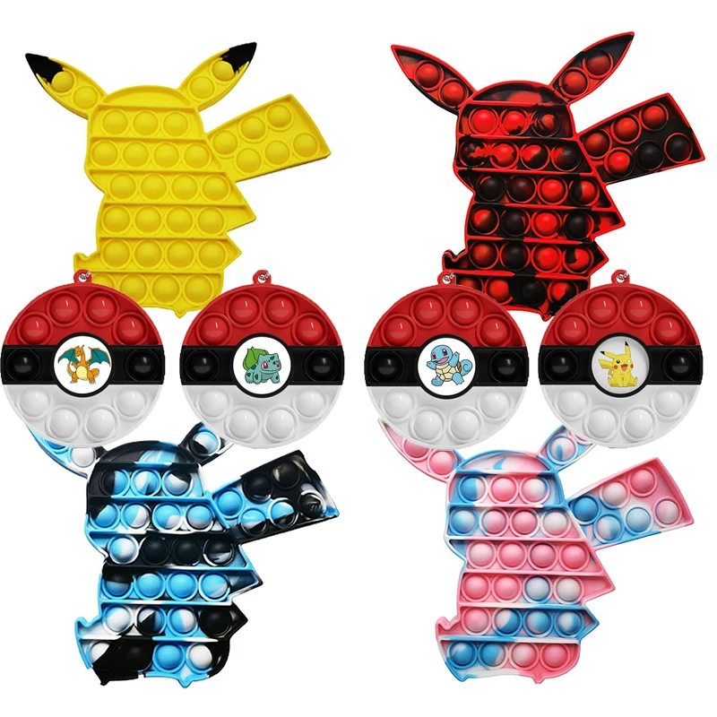 Новейшие игрушки Pokemon Pikachu SpopG антистресс Kawaii Gengar Charizard Brinquedos spotify premium Figet Juguetes Kids |