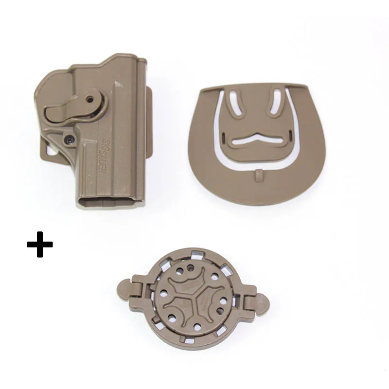 tan set 2 Тактический пистолет кобура для Sig Sauer Pro SP2022/SP2009 кейс для пистолета Molle CQC Strike кобура Платформа-адаптер принадлежности для охоты - Цвет: tan set 2