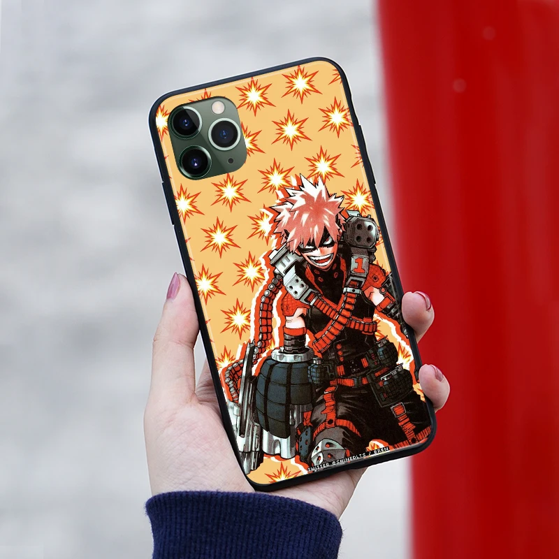katsuki bakugo anime phone case cover shell for iphone se 6s 7 8 plus x xr xs 11 pro max samsung s note 8 9 10 20 plus ultra free global shipping