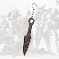 game apex legends keychain metal evil spirit dagger weapon knife key holder for bag pendant men jewelry llaveros accessories