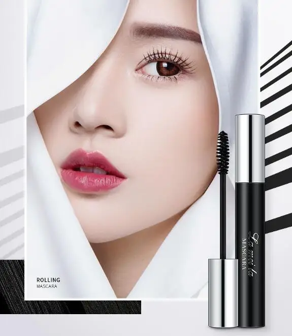 Подкручивающая тушь водостойкая Rimel 3D для наращивания ресниц Черная Толстая