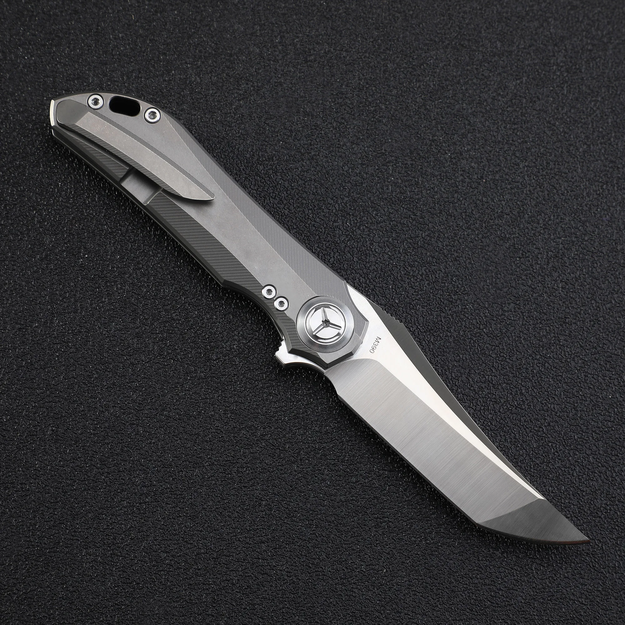 Складной нож TWOSUN TS196 M390 со стальным лезвием керамические шарикоподшипники KVT