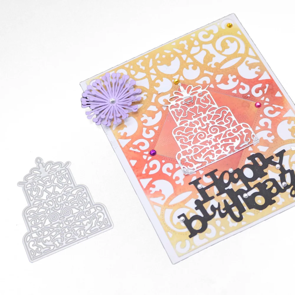 Металлическая рамка для торта штампы украшения дня рождения и скрапбукинга