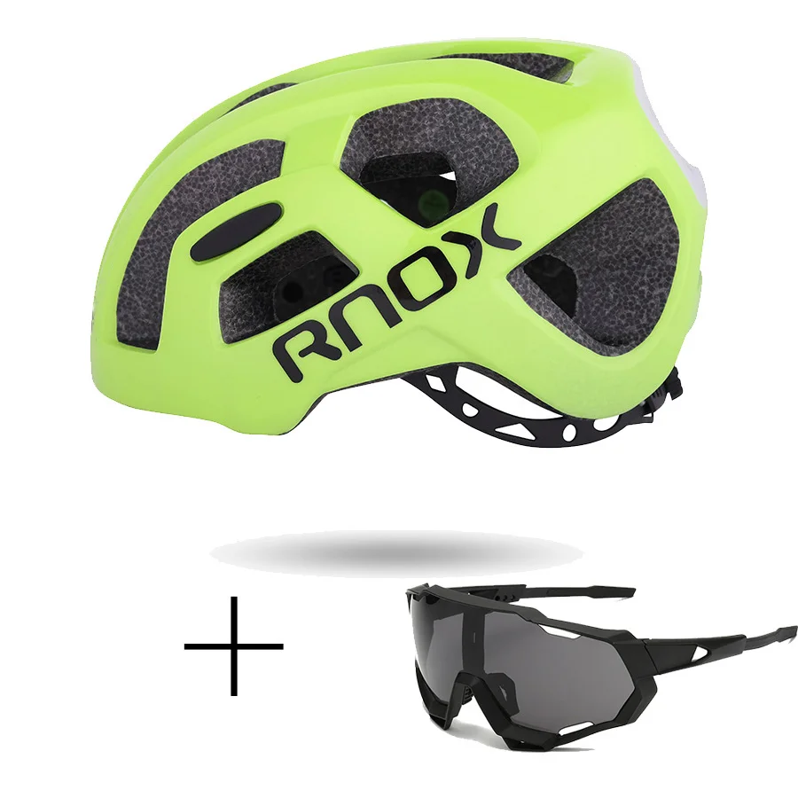 RNOX Сверхлегкий мужской велосипедный шлем восьмиугольный черный mtb Горный шоссейный велосипедный шлем для женщин для взрослых 55-61 см оборудование для гоночного велосипеда - Цвет: colour 4