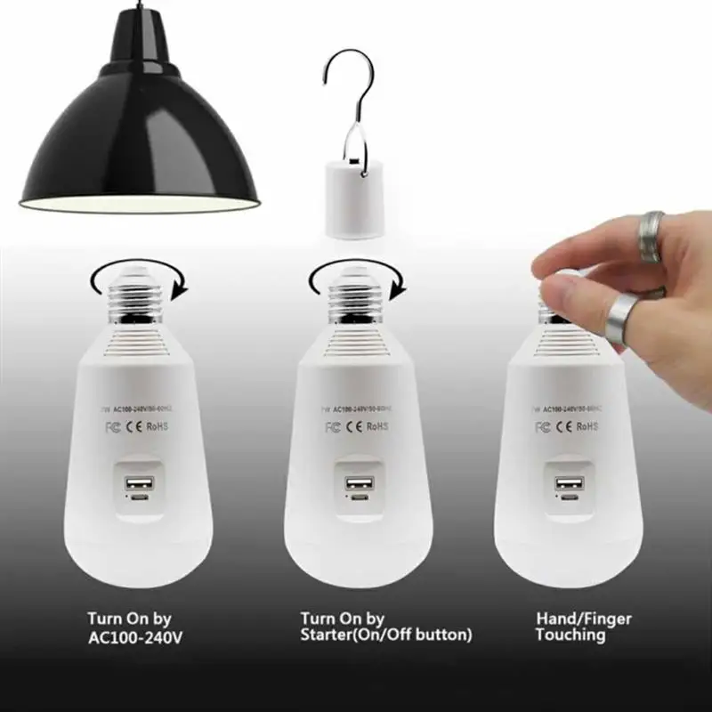 Уличная Светодиодная лампа на солнечной батарее портативный фонарь для кемпинга