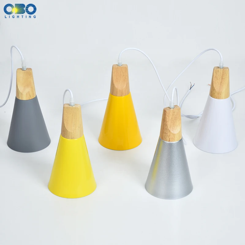 Подвесные светильники в скандинавском стиле алюминиевый абажур красочный для