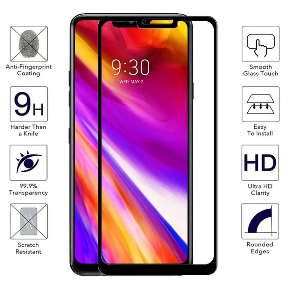 Закаленное стекло с полным покрытием для LG Stylo 6 5 4 G Stylus K40 G7 K10 2018 закаленное Защита