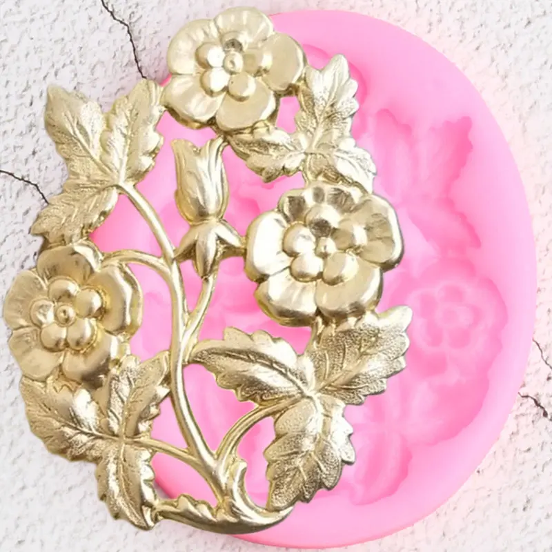 Sugarcraft цветок границы Силиконовые формы ручной работы вечерние помадка для кекса