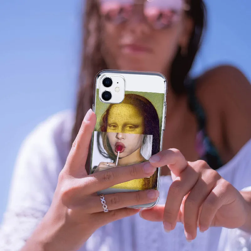 Мона Лиза Ван Гог художественные мемы друзья для iPhone 12 11 13Pro 7Plus 7 8 8Plus X XS Max XR мягкий