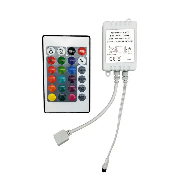24-key RGB controller infrared led 12-24V lamp strip |