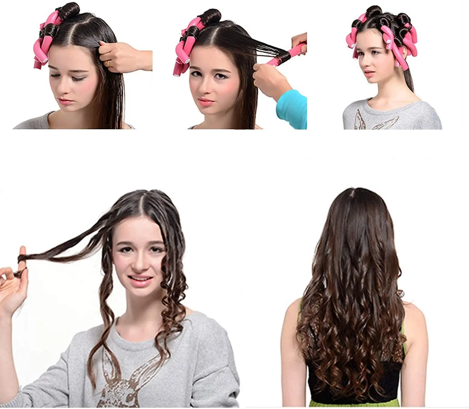 

42-Pcs Twist-Flex Hair Curlers Rods Set Flexible Lightweight Soft Foam Hair Hair Rollers No Heat Curlers For Hair Salon Or DIY
