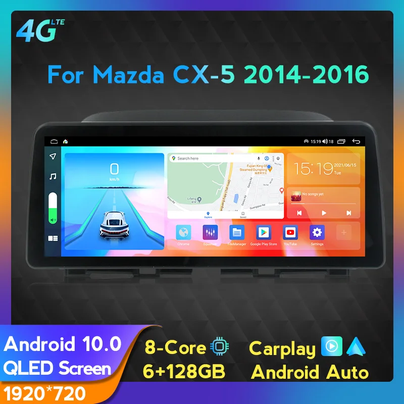 

Топ 2021! 12,3 дюймовый Android автомобильный GPS-навигатор Android для Mazda CX-5 2014-2016 Автомобильный мультимедийный вид 1920*720 QLED экран