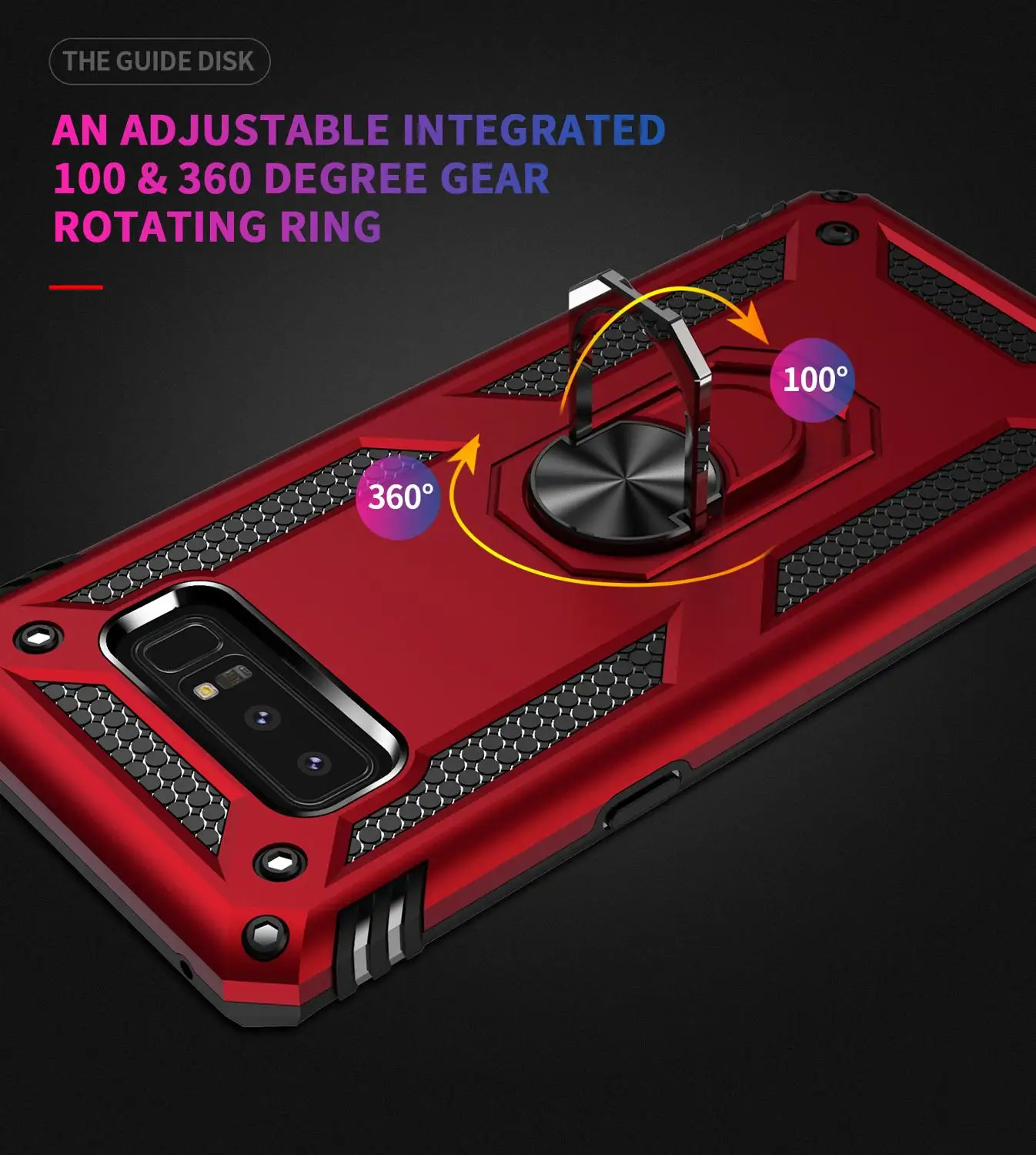 For Samsung Galaxy S7 S8 S9 S10 E Plus Lite S10E Note 9 8 Phone Cover Case Armor Shockproof Car Stand Holder Ring Magnetic Coque