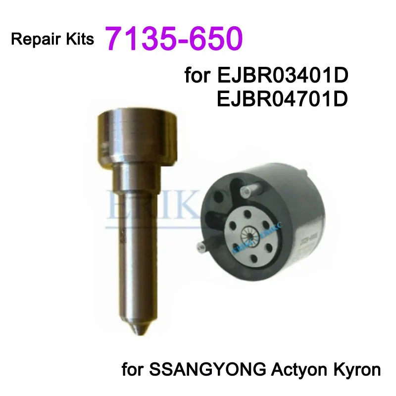 

A6640170021 EJBR04701D EJBR03401D Injector Repair kit 7135-650 Nozzle L157PBD L157PRD Valve Set 9308-621C 28239294 for SSANGYONG