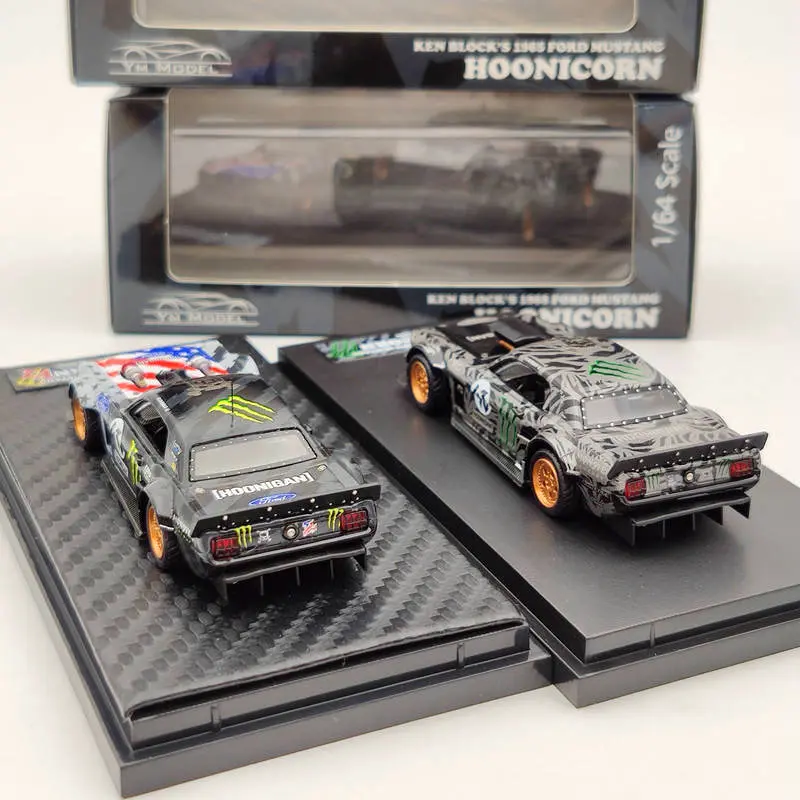 YM модель 1:64 для Ford Mustang 1965 Ken's Hoonicorn #43 Смола Ограниченная серия смоляные модели