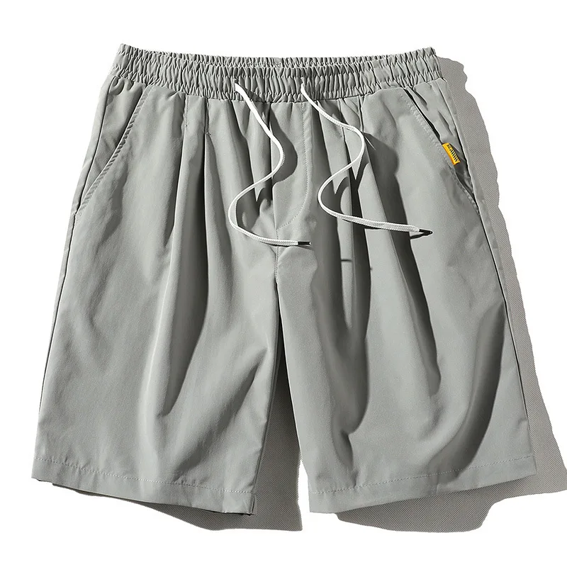 Мужские пляжные шорты FGKKS однотонные с карманами повседневные на лето | Мужская