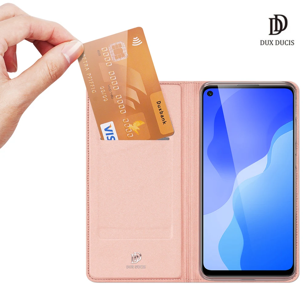 

For Huawei P40 Lite 5G-Nova 7SE Skin Pro Series Flip Cover Luxury Leather Wallet Case Full Good Protection Steady Stand