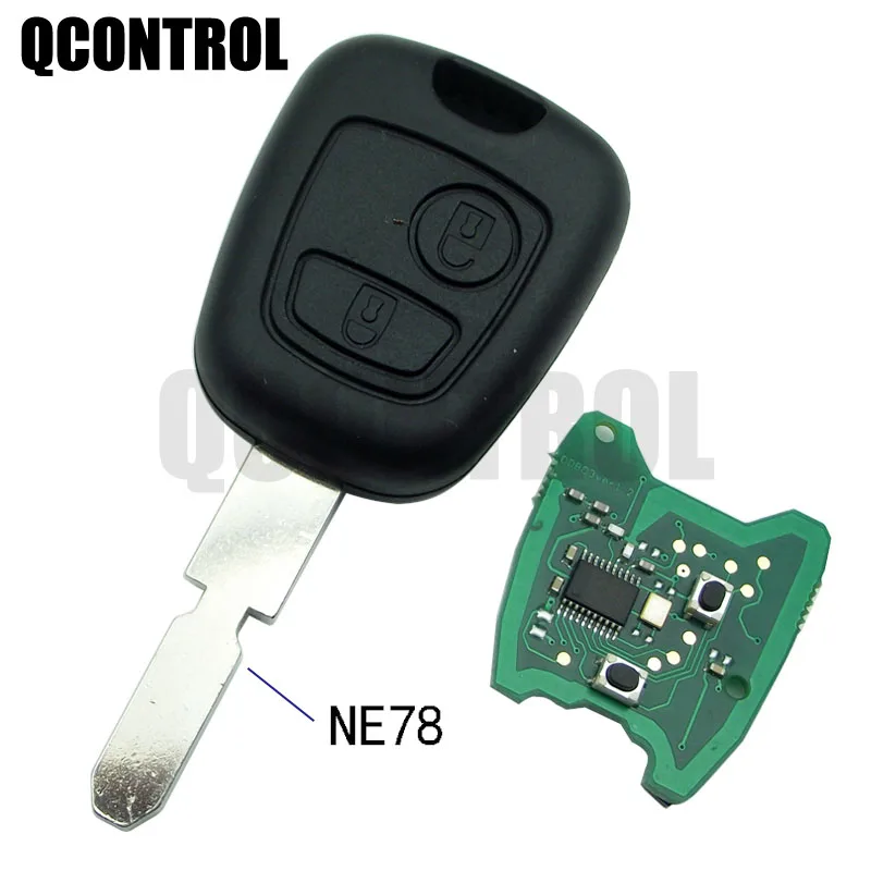 QCONTROL Автомобильный Дистанционный Ключ DIY для PEUGEOT 406 407 408 Полный ключ NE78 blade|Ключ от