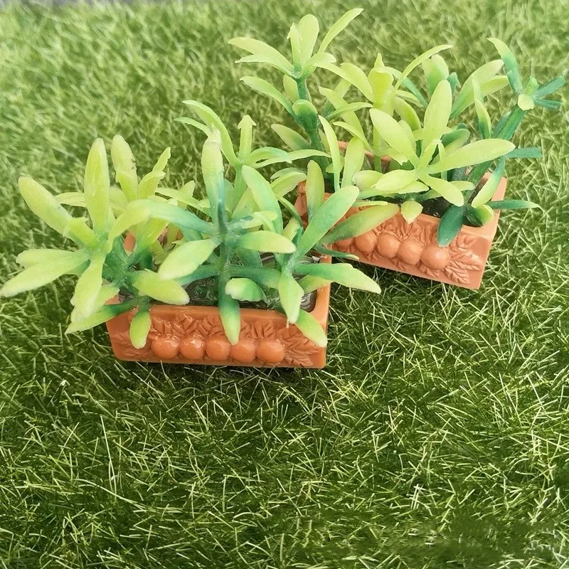 1/12 Миниатюрный Кукольный домик с искусственными цветами миниатюрная имитация