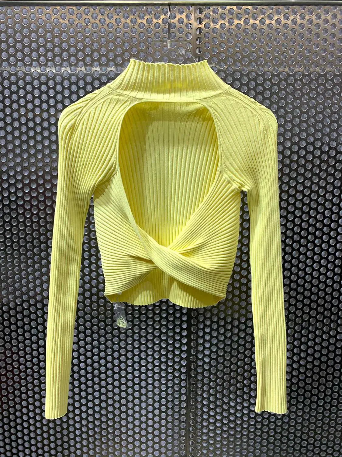 

Fashion Casual Comfortable 11.18 Sexy Short Rib Knit Slim Sleeveless Tank Tops Women Vest Cotton Camis Or Backless Knitwear