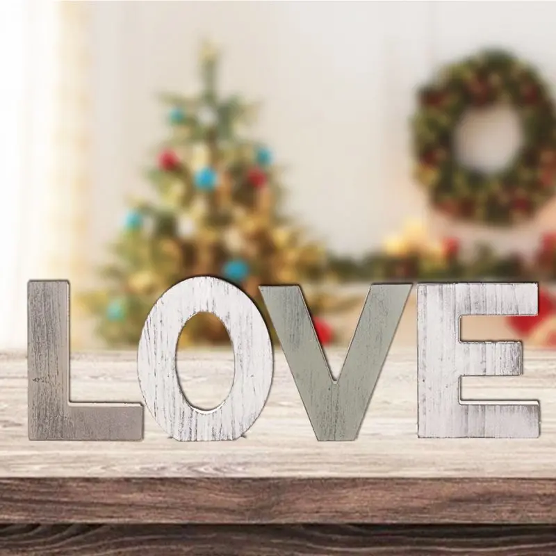 LOVE/семьи отдельно стоящая декоративные деревянные буквы вывеска простая