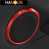 car door audio speaker circle rings decorative cover trim for bmw 3 series e90 x1 e84 interior stereo speakers frame stickers