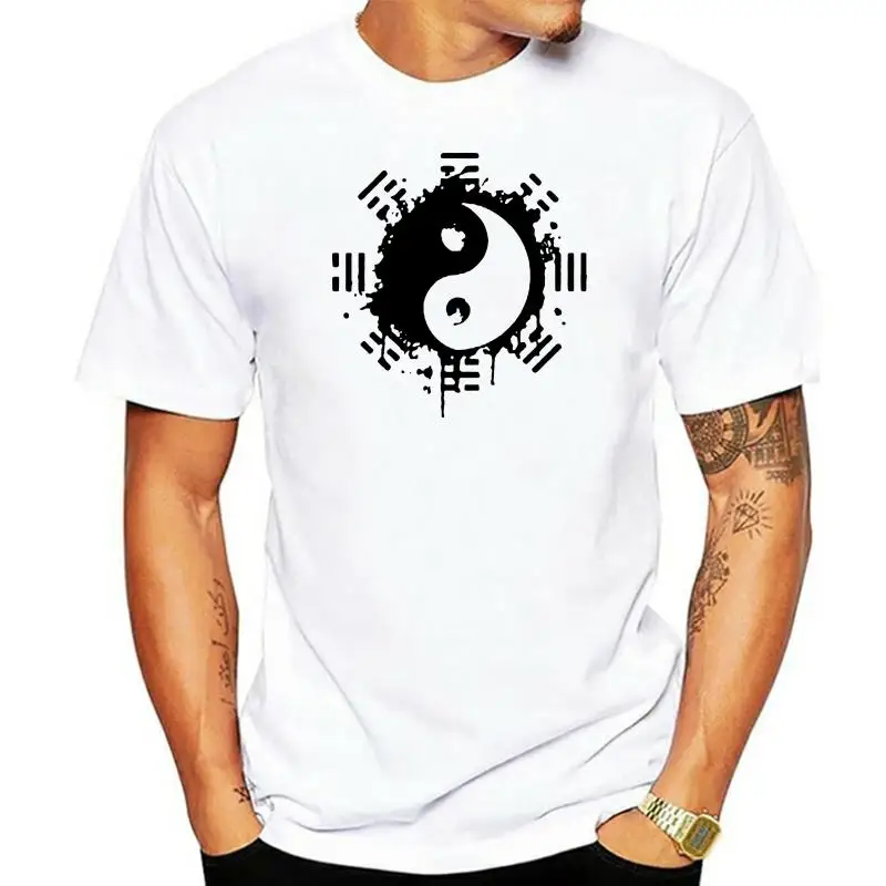 

Китайская мужская футболка Taiji Bagua yin and Yang