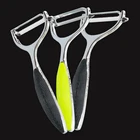 Овощечистка для фруктов и овощей, кухонные аксессуары, острый очиститель из нержавеющей стали