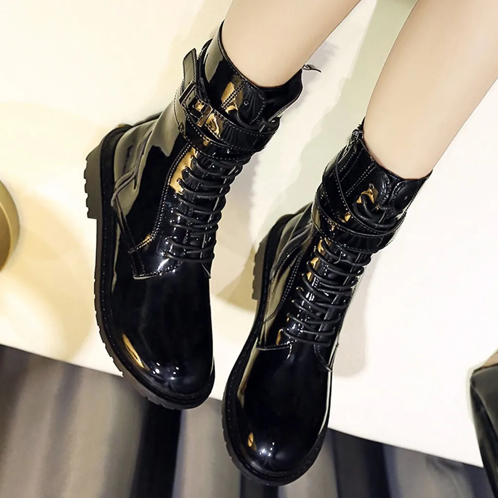 Женские сапоги В рыцарском стиле повседневные на квадратном каблуке с застежкой