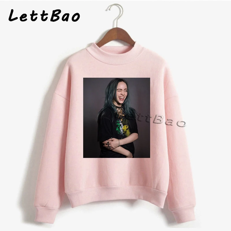 Billie Eilish толстовки свитер уличная Эстетическая Готическая Moletom Feminino Ullzang Harajuku на заказ Женская толстовка Femme 90s