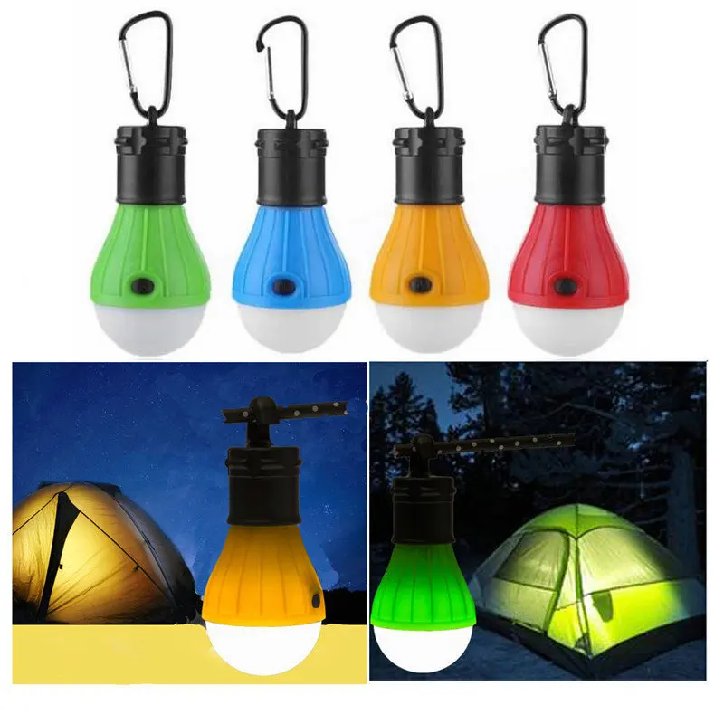 

Portable Hanging Tent Lamp Emergency LED Bulb Light Camping Lantern for Mountaineering Activities Backpacking Outdoor Battery