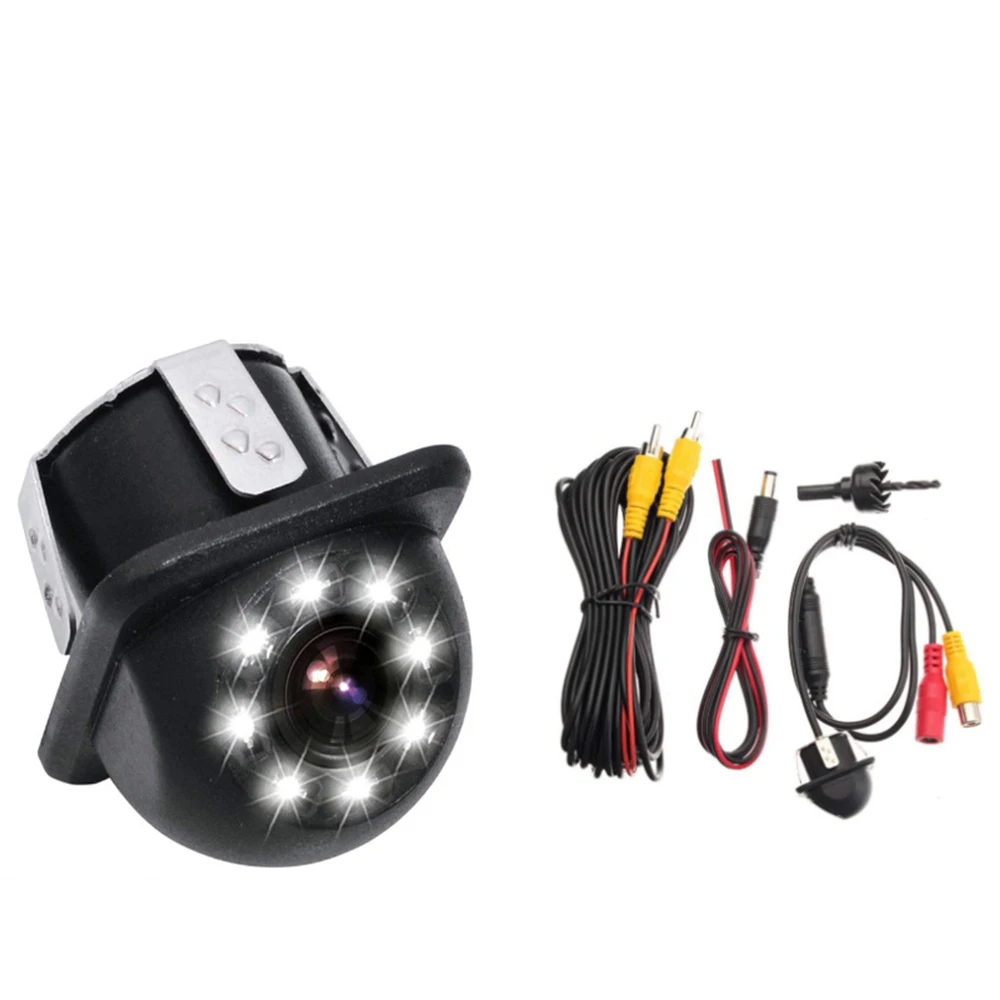 Автомобильная камера заднего вида парковочная система с 8 светодиодами монитор