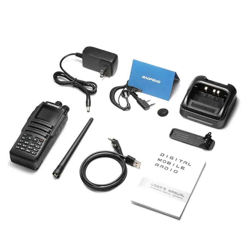 Baofeng 5 Вт DMR DM 1701 с аналоговым и цифровым дисплеем двойным режимом иди болтай Walkie