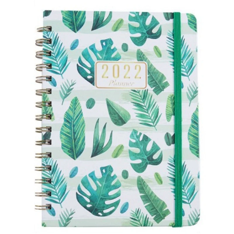 

A5 Planner English Agenda Notebook Goals Habit Schedules Stationery Supplies, Calendar Notebook, Annual Notebook